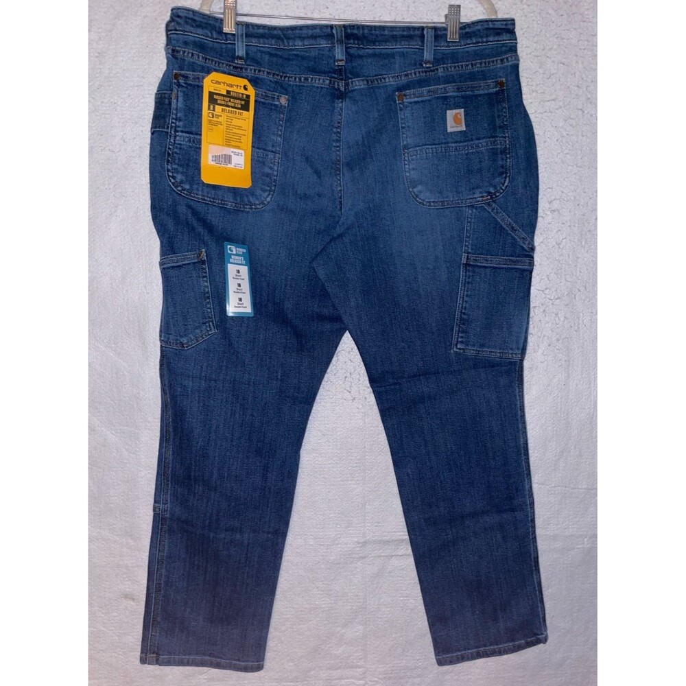 Carhartt Rugged Flex Relaxed Fit Double-Front Jean Womens 16 18 Short BD5110-W